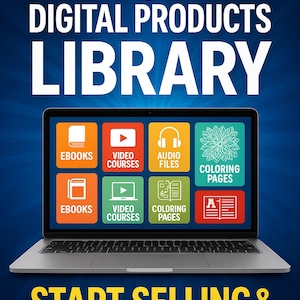 400,000 + Digital Product Library | PLR-MRR Bundle | Commercial Use | eBooks, Courses, Audio, Graphics & More