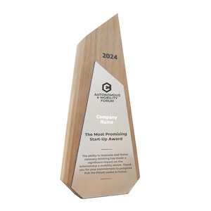 Personalized Wood & Acrylic Award: Custom Corporate Gift, Employee Recognition
