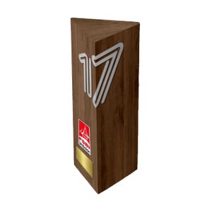 Personalized Wooden Trophy Award: Custom Engraved Plaque, Business Gift