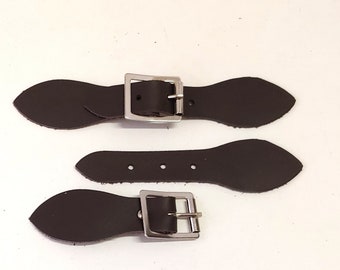 Leather Closures - jacket closure; purse closure; leather crafts  BA6151 brown, black
