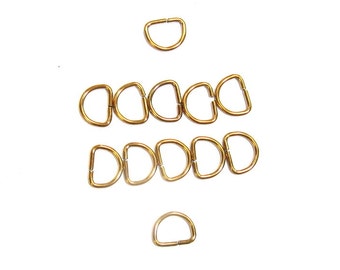 D Rings pack of 100 20mm Gilt
