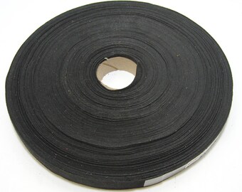 3/4 "Breiter Schwarzer Nappa Wildleder Ultrasuede Flat Strip (10 YDS) 0750NU-US Schnürung; schwarzes Kunstleder; Kunstleder; veganes Wildleder; schwarzes Zierband