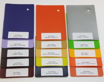 Vegan Leather Available for Custom Order Production lacing - Informational Listing - DO NOT PURCHASE - Color swatches Daytona
