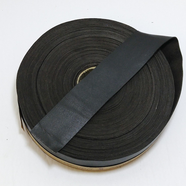 1-1/2" Flat, Cowhide Binding in Dark Brown Lamb Touch (2 YDS) 1500NDB trim tape; edge binding; leather tape