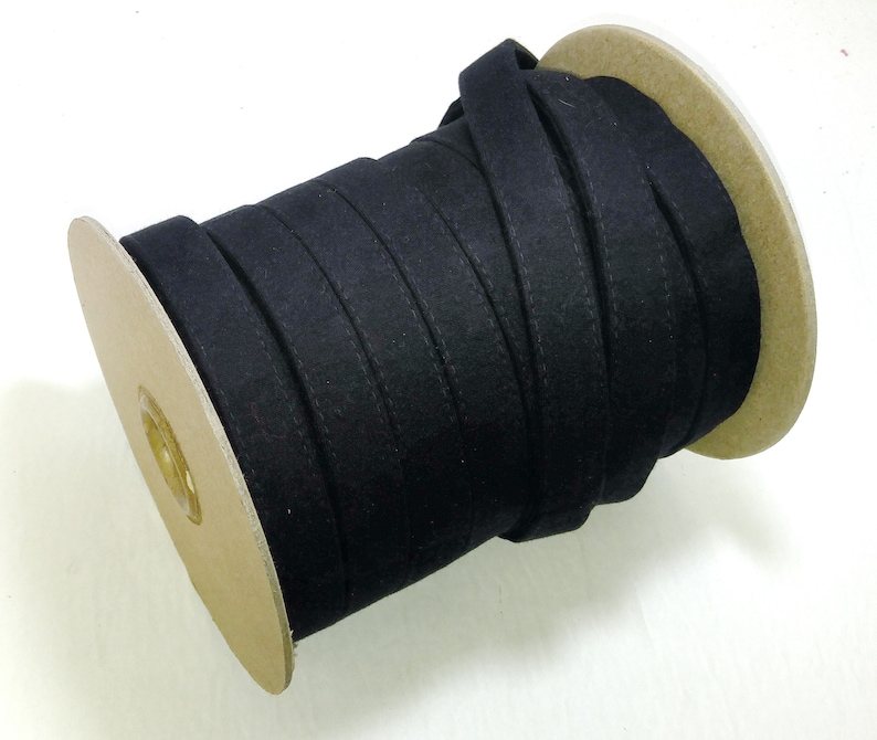 1 Wide Black Fused Lycra Strap Back to Back and Stitched Very Sturdy Slight Stretch 2 yards