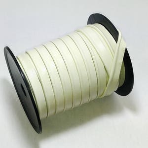 1/2&quot; Cowhide Leather Cord Piping in Cream (2 yds) 3277XD6