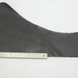 Gray/Grey Perforated Cowhide Leather Piece 60 square inches 3P1 leather scraps; eco friendly; scrapbooking; crafting