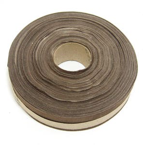 1- 1/4&quot; Flat, Pig Suede Stripping, in Noisette/brown/beige/nut (3 YDS) 1250NP5 trim tape; edge binding; leather tape