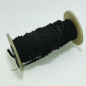 2 Strand Lycra Braid in Black (16 yards) - arts and crafts; decorative trim; lacing; straps; spaghetti straps