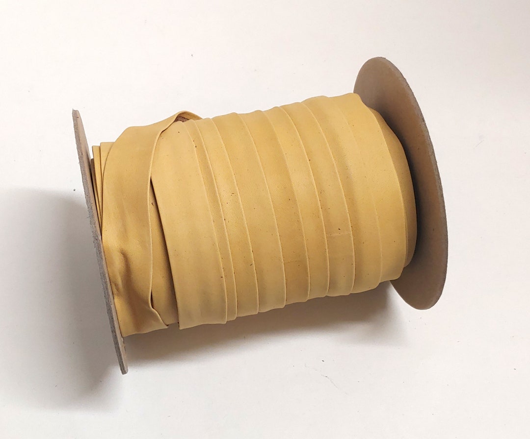 1 Wide Open Fold Genuine Leather Binding in Light Cream Etsy