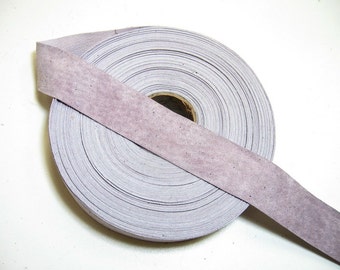 1- 1/4" Flat, Pig Suede Stripping, in Lilac (3 YDS) 1250NP4 trim tape; edge binding; leather tape