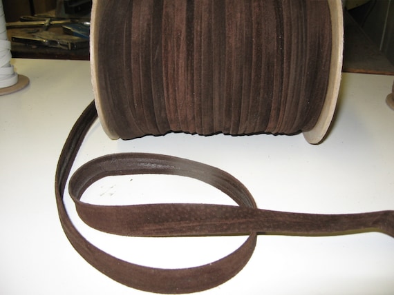 Genuine Pig Suede Stripping 3/4 Open Fold, Brown 5 Yds SM0750CP Edge  Binding Leather Strips Leather Crafts 