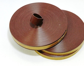 5/8", 3/4 » ou 1 » Double plié, bracelet en cuir Vegan Light Brown polyuréthane (5 verges) 0625BUPU 0750BUPU 1000BUPU sangles sac à main en