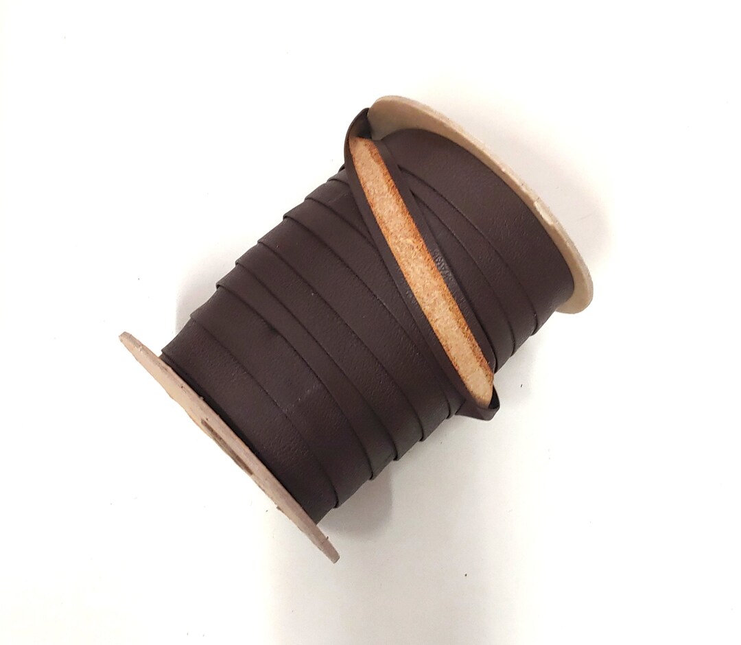 1 Wide Open Fold Genuine Leather Binding in Medium Brown Etsy