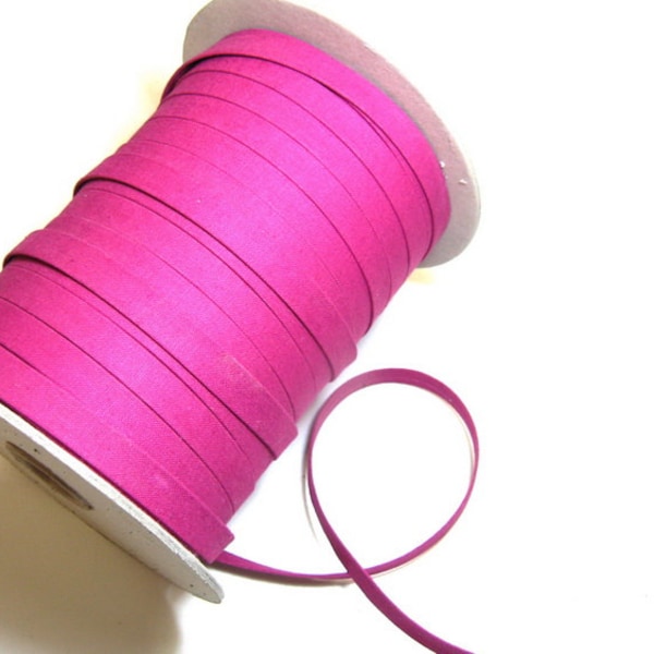 1/2 "Doppelt gefaltet Leinen Stoff Stripping in Fuchsia (3 yds) 0500 BC Fushia pink fuschia