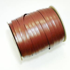 1/2&quot; Polyurethane Leatherette Stripping in Light Brown (5 yds) 0500BUPU faux leather strips; jewelry cord; trimming vegan leather trim