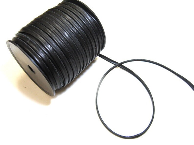 Black Calf Leather 5/16 Cord Piping 3 yds 2095XDA Etsy