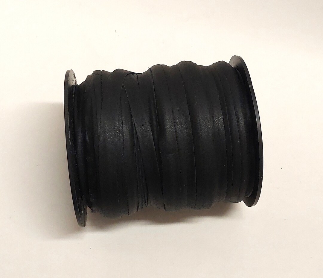 1/2 Flat Cowhide Leather Trim in Black 1500 5 YDS Etsy
