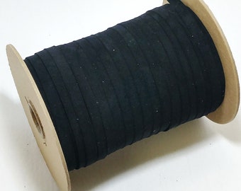 Bandes en similicuir de 3/8 po. en polyuréthane, noir (10 yds) 0375BUPU Bandes en similicuir ; cordon pour bijoux ; garniture ; garniture en cuir végétalien