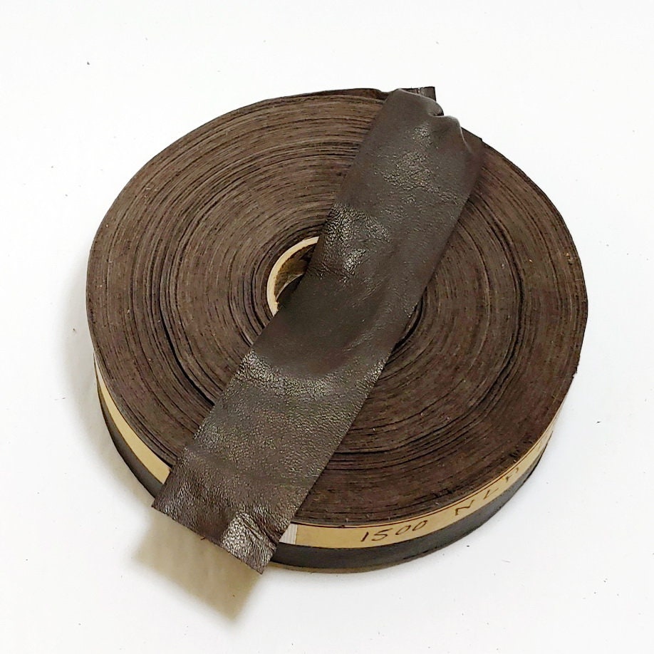 11/2 Flat Lamb Leather Binding in Brown Lustre 3 YDS Etsy
