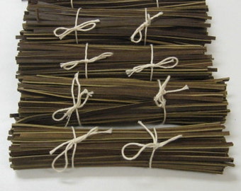 Rawhide Leather Laces 1/8" x 8" (10 pieces) Brown