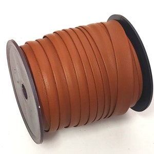 3/4&quot; Open Fold Genuine Leather Binding in London Tan (3 YDS) 0750CDC