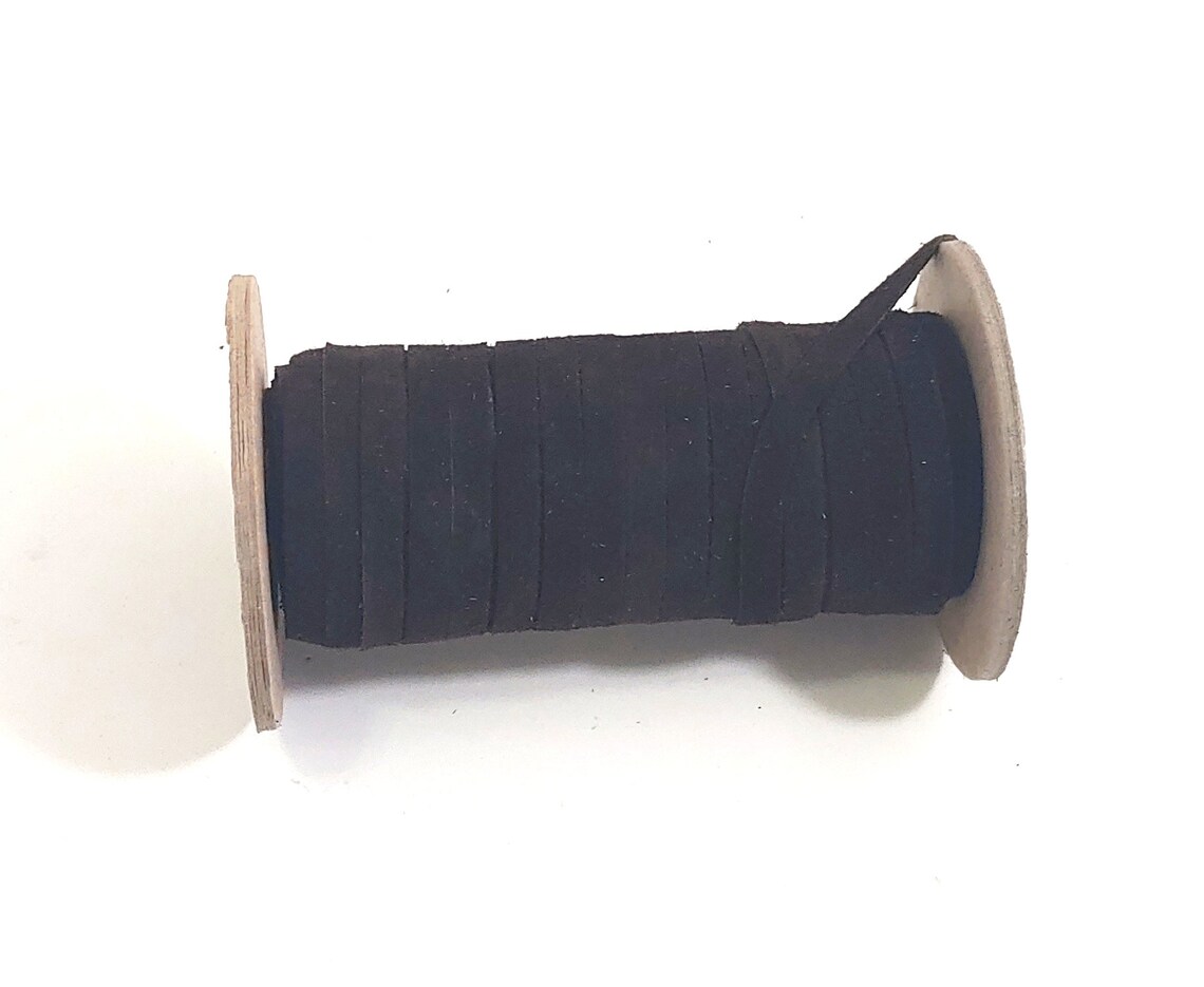 Genuine Cowhide Leather Flat Lacing 1/4 in Med Brown Etsy