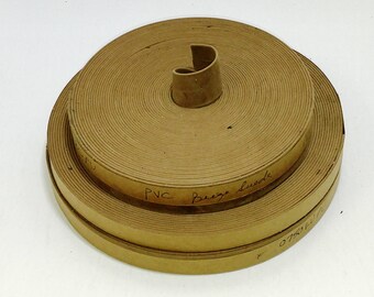 Correa de cuero vegano de 3/4" con doble pliegue en vinilo de gamuza beige (5 yardas) 0750BUPU correas para bolsos