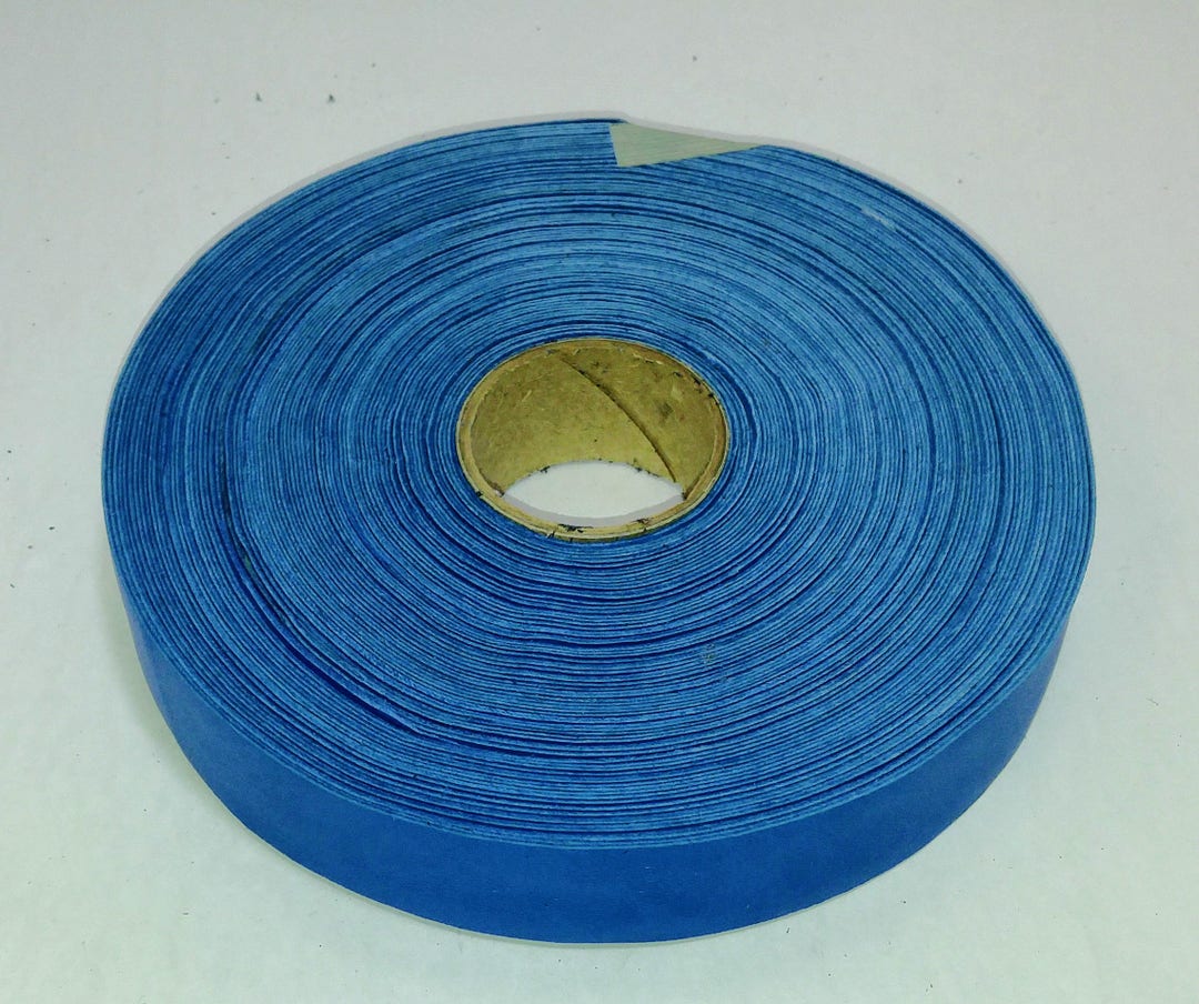 1 Flat, Lamb Leather Binding in Cobalt Blue Lambskin 3 YDS 1000NLA Trim