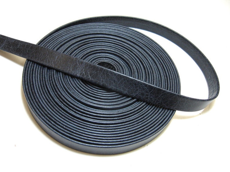 2 YDS 0750RDB 34 Double-folded /& Reinforced Cowhide Leather Strap in Vermont Navy