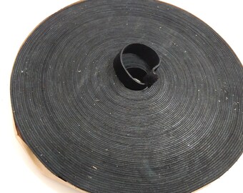 5/8 "Flacher, Rinds-Velour-Band, in Schwarz (5 YDS) 0625ND7 Dicke von .065"