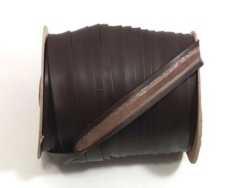 Reliure Châtaigne Western En Cuir De Vachette - 2 Pouces, 3 Anneaux, Couleur Chocolat, Bordure Florale