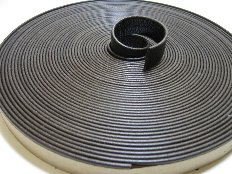 in Sienna Brown 0750RD6 Genuine Leather Strap 34 Double-Folded and Reinforced 2 YDS