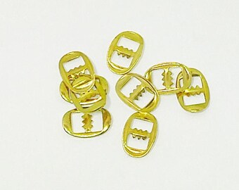 6mm (1/4") Gilt/Gold Buckles Decorative arts and crafts; shoe making; scrapbooking; delicate buckles