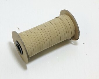 Bandes de similicuir en polyuréthane de 1/4 po. en beige camel (10 yds) 0250BUPU bandes de similicuir ; cordon pour bijoux ; garniture ; garniture en cuir végétalien