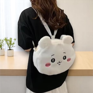 Bolsa de peluche Chiikawa, bolsa de dibujos animados kawaii, bolsa de anime Chiikawa Usagi - Regalo de anime