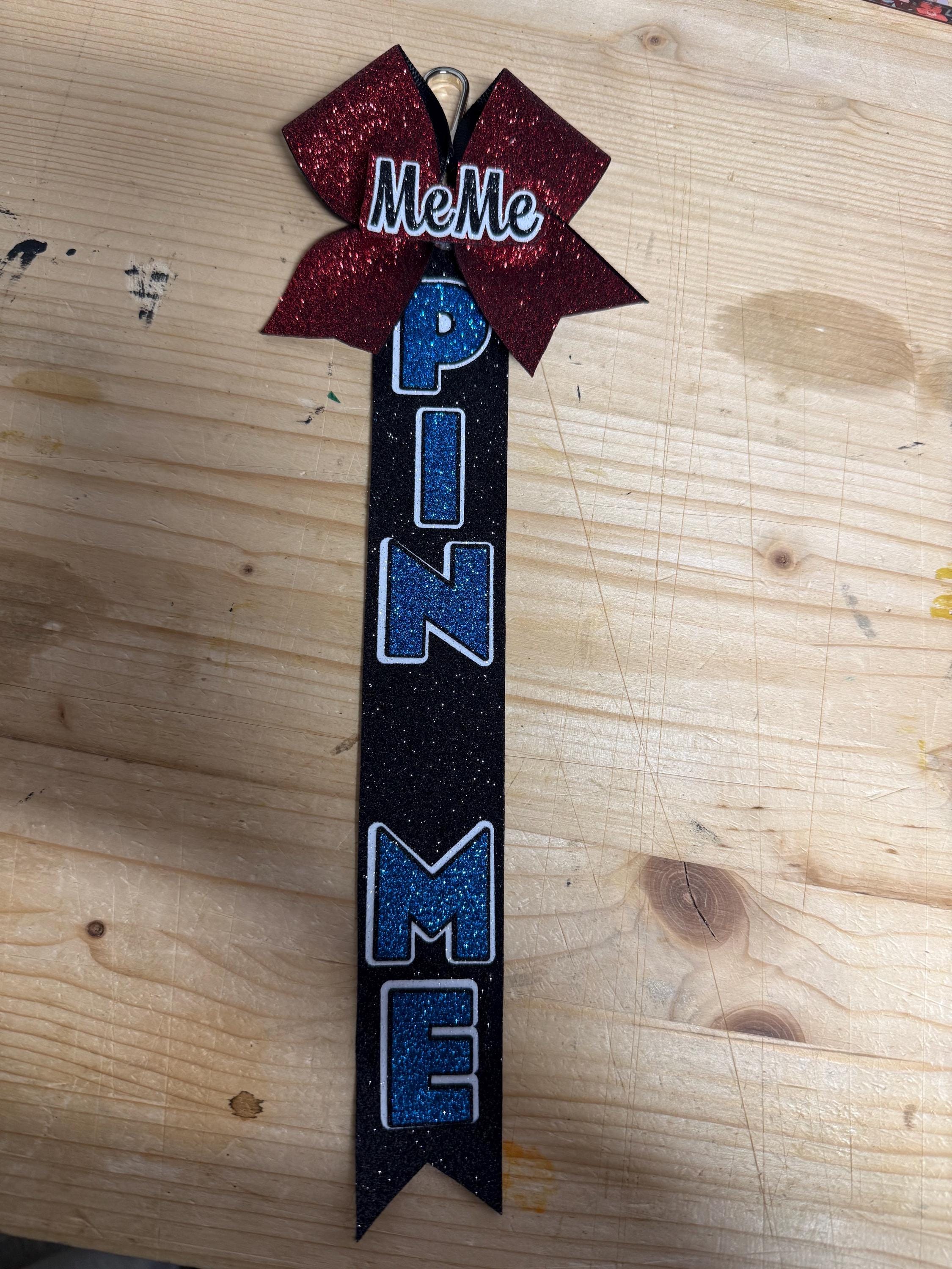 Personalized Pin Me Ribbon: Cheer, Sports, Dance - Spirit Wear - Etsy