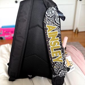 Personalized Bandana with Rhinestones for Cheer, Sports, Dance, Bandana, Spirit Bandana, Bag Bandana