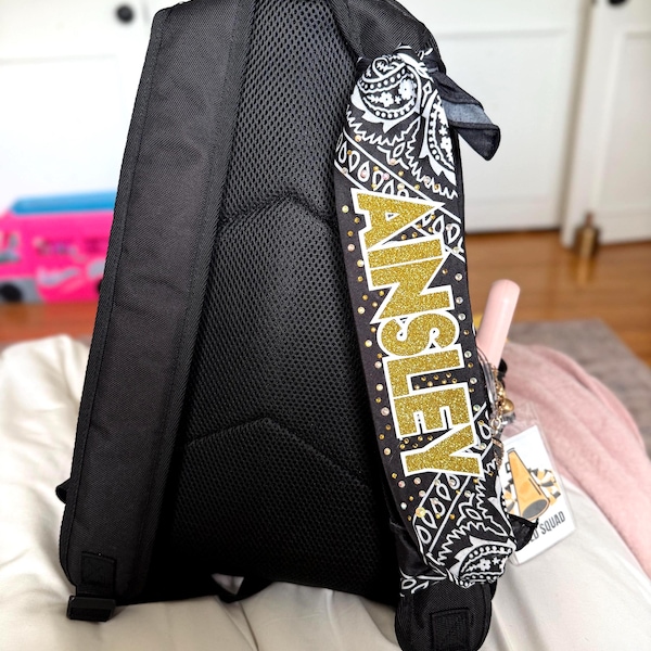 Personalized Rhinestone Bandana: Cheer, Sports, Dance - Spirit Wear