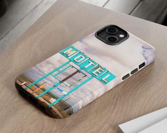 Vintage Motel Sign Cell Phone Case | Nostalgic Road Trip Photography