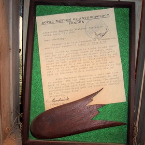 The Royal Museum of Anthropology Collection: &quot;Australian Boomerang&quot;