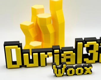 Cartello personalizzato OSRS Gamer Tag – Targa RuneScape stampata in 3D