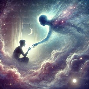 Guida Celeste – Stampa artistica di connessione tra spirito e anima eterea