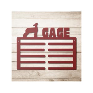 Personalized Medal & Ribbon Display | 14&quot; Metal Awards Hanger | Custom Name Sport Hobby | Youth Achievement Organizer | 4H FFA
