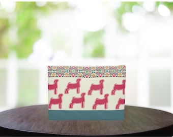 Show Goat Lover&#39;s Accessory Pouch | Stock Show Makeup Bag | 4-H FFA Gift for Exhibitor, Mom, or Advisor | Cute Goat Print Travel Organizer