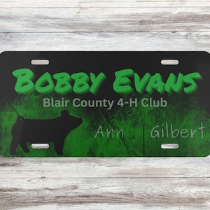 Customizable Stock Show Stall Sign, Barn Stall Sign, Gift for 4-H and FFA, County Fair Stall Sign, Alluminum Stall Sign