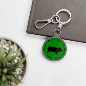 4-H and FFA Livestock Buyer Thank You Keyring, Gift for Buyers, Stock Show Accessory, 4-H FFA Sales Keychain, Livestock  Sale Buyer Gift