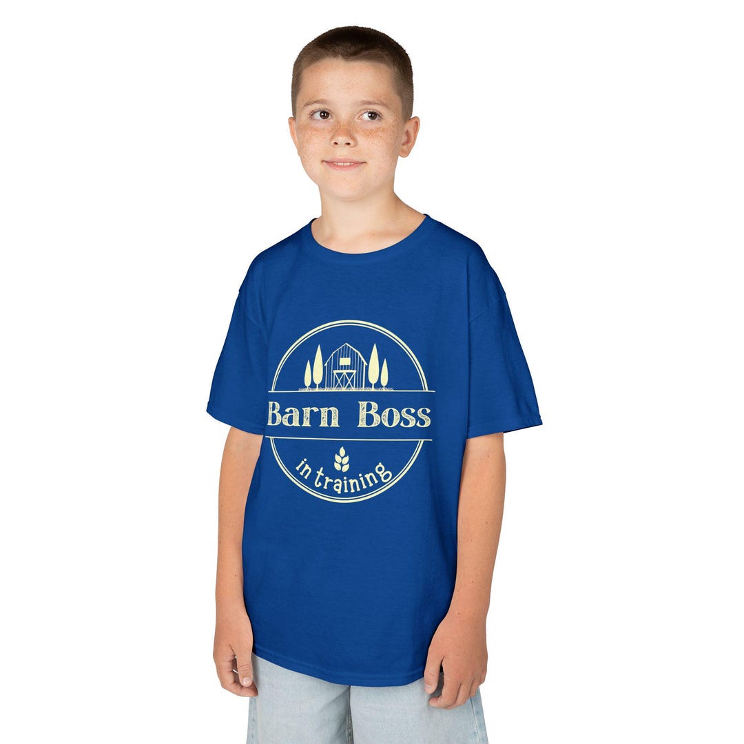 Barn Boss in Training Kids Tee, Youth Graphic, Fun Playtime T-shirt ...