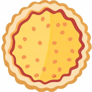 Pie SVG Clipart, Dessert SVG Design, Pie SVG File for Cricut and Crafts