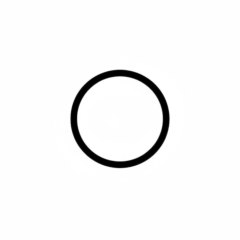 Circle SVG Outline PNG Line Art Vector Black and White for Cricut - Etsy